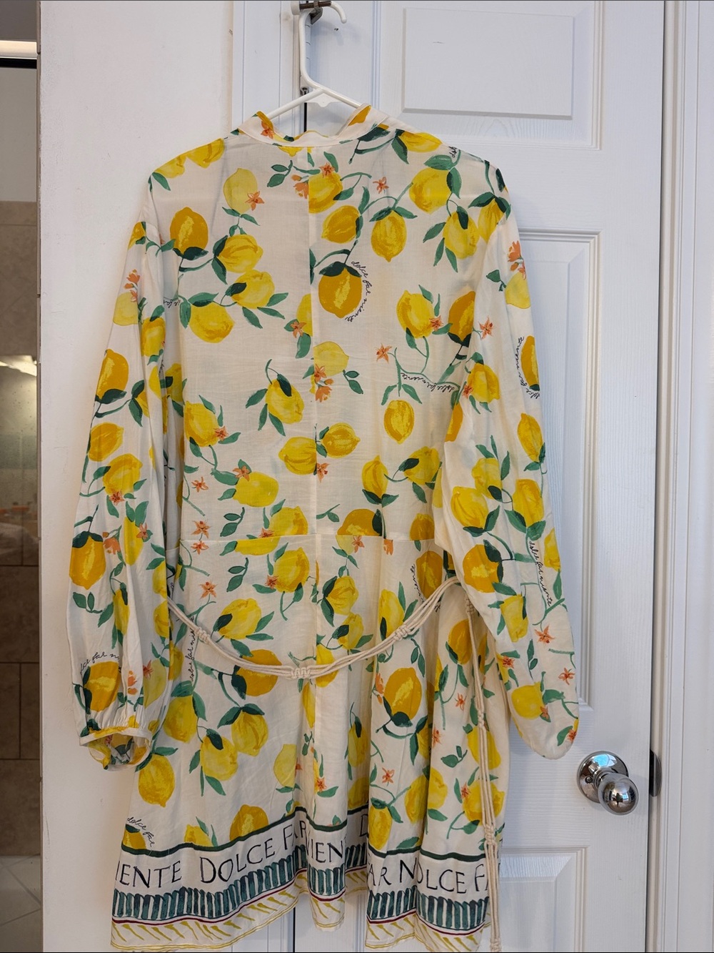 H&M 🍋Lemon Print Drawstring Dress🍋 - Picture 6 of 6